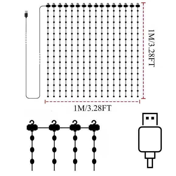 RGB Curtain Smart Lights — String Lights, Build My Home