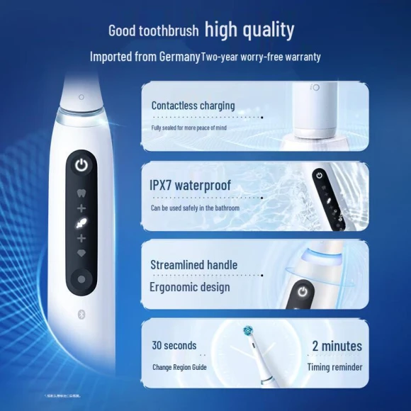 Smart Electric Toothbrush for Adults — Ultrasonic, Oral-B