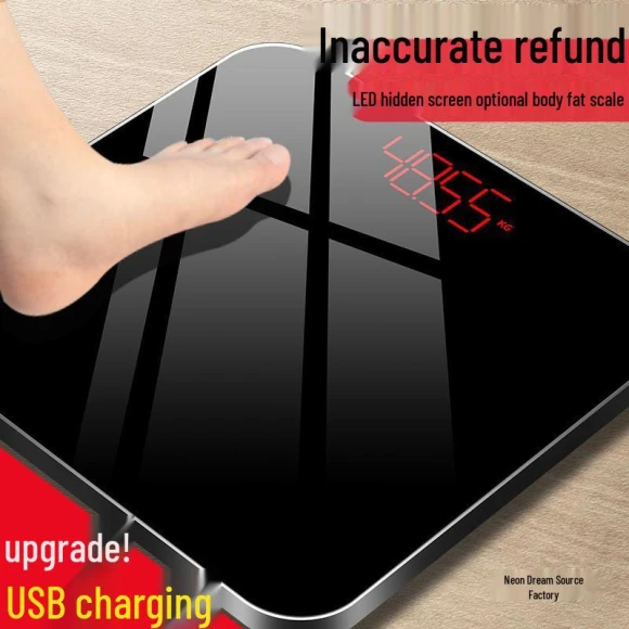 Durable Rechargeable Smart Body Fat Scale — Weight Management Tools, Chose One