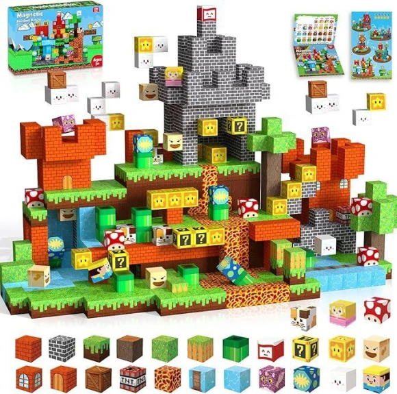 Magnetic Building Blocks Set — Construction Kits, Happy Time For kids