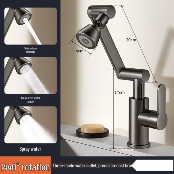 Robotic Arm Swivel Faucet — Smart-Touch Kitchen Faucets, JDST online