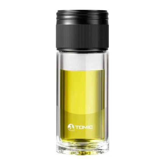 Smart Double-Layer Glass Tea Infuser Bottle — Hydration Essentials, Temak