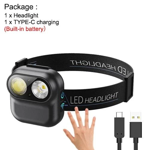 Smart LED Headlamp with Motion Sensor — Headlamps, YH FlashLight