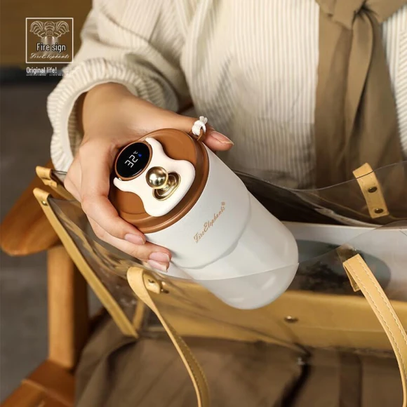 Smart Temperature Display Coffee Cup — Beverage Warmers, Huoxiang