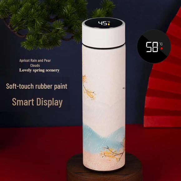 Smart Temperature Display Thermos Cup — Beverage Warmers, FAVMARCH