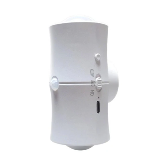 USB Rechargeable LED Wall Lamp with Dual Head Motion Sensor and RGB 7 Color Light — Wall Lighting, Vinde Home