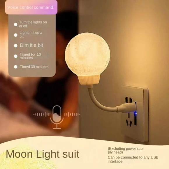 Voice Control USB Energy-Saving Lamp — Night Lights, youhui22