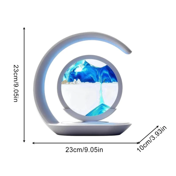 Wireless Charging Light Moving Sand Art Magnetic Charger — Phone Accessories, Motivational Running