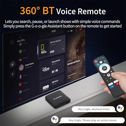 Android TV Box — Media Players, LEFFOT