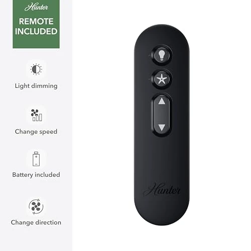 Indoor Ceiling Fan With Light, Remote, 60-inch, Fresh White, Casual-style — Ceiling Fans & Accessories, Hunter