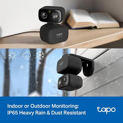 Indoor/Outdoor Pan/Tilt Wired Security Camera — Dome Surveillance Cameras, Tapo
