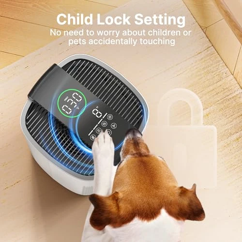 Large Room Air Purifier with PM 2.5 Sensor and HEPA Filter — Activated Carbon Air Purifiers, MERONTE