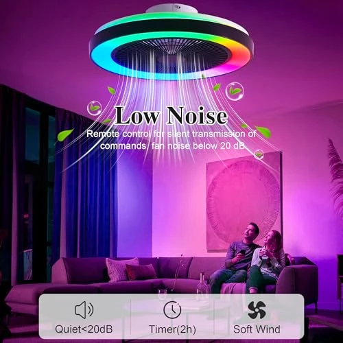 Smart Ceiling Fan with RGB Lights — Ceiling Fans, DIAMONDFORGE