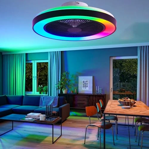 Smart Ceiling Fan with RGB Lights — Ceiling Fans, DIAMONDFORGE