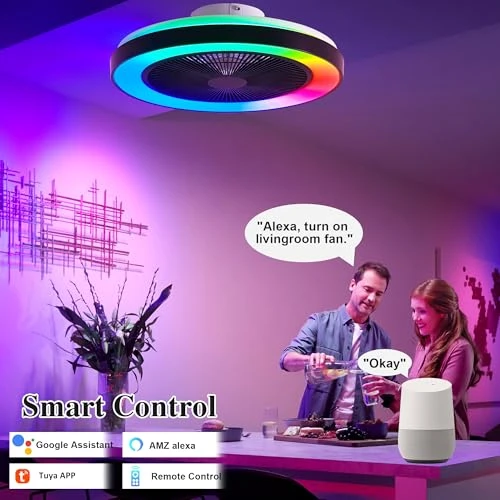 Smart Ceiling Fan with RGB Lights — Ceiling Fans, DIAMONDFORGE