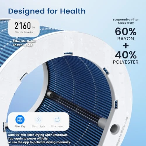 Smart Evaporative Humidifier — Air Moisturizers, PowerScale