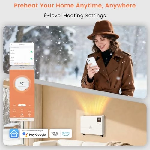 Smart Wall Heater with Wireless and Remote Control — Portable Heating Solutions, Encyclpo