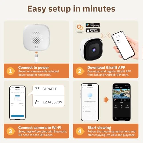 Window Camera 2 Pack — Dome Surveillance Cameras, Girafit