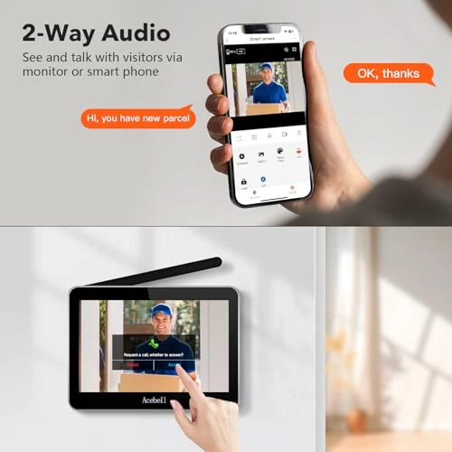 Wireless Smart Video Doorbell Intercom System — Smart Home Security, ACEBELL