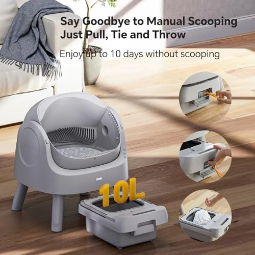 Automatic Self Cleaning Litter Box — Waste Bins, Mimfam