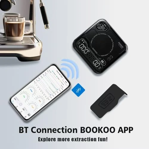 Coffee Scale with Timer, Bluetooth, and Auto Mode — Weight Management Tools, BOOKOO