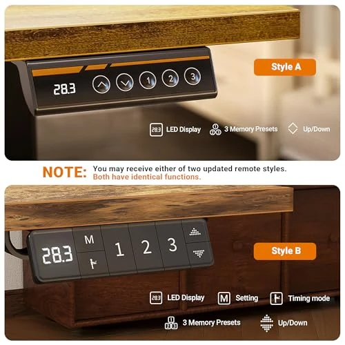 Electric Standing Desk, Adjustable Height Stand up Desk, 40x24 Inches Sit Stand Home Office Desk with Splice Board — Office, Claiks