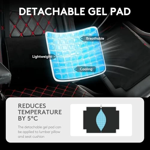 Gaming Chair with Footrest, Massage Lumbar Support, and Gel Pad — Gaming Chairs, Morkprism