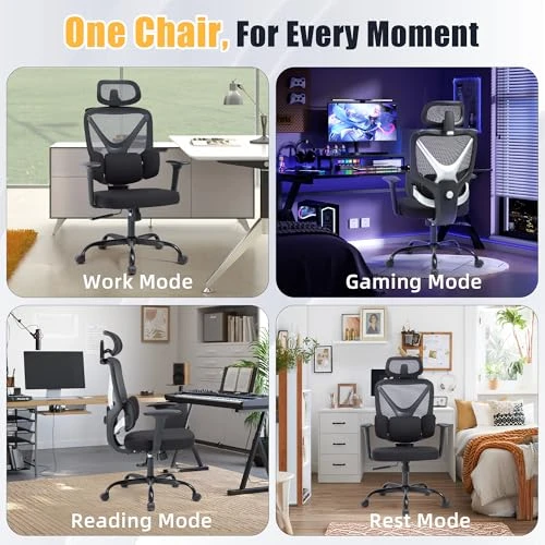 High Back Mesh Ergonomic Desk Chair — Desk Chairs, SweetGate