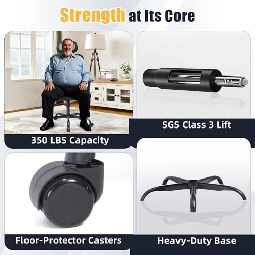 High Back Mesh Ergonomic Desk Chair — Desk Chairs, SweetGate