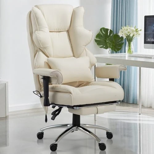 Massage Office Chair with Foot Rest — Desk Chairs, Mvpipi