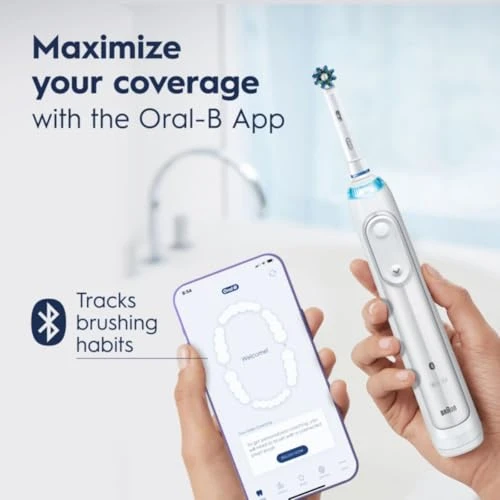 Rechargeable Electric Toothbrush with Bluetooth and Pressure Sensor — Rotating Electric Toothbrushes, Oral-B