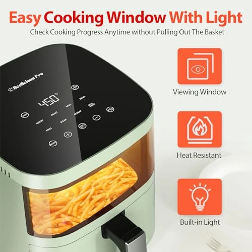 Smart Compact Air Fryer with Viewing Window — Air Fryers, Beelicious