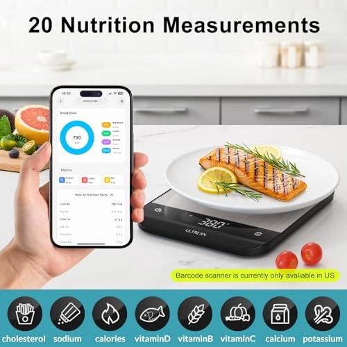 Smart Food Scale with Nutritional Calculator — Weight Management Tools, Ultrean