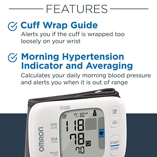 Wireless Wrist Blood Pressure Monitor for Home Use — Blood Pressure Monitors, Omron