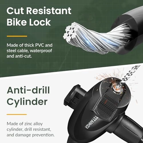 Bike Lock Cable — Cable, Titanker
