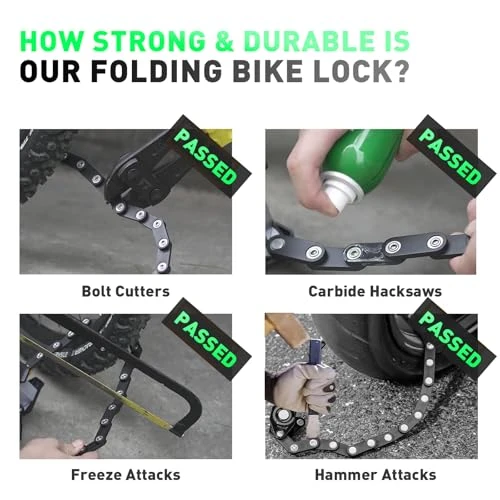 Heavy Duty Anti-Theft Folding Combination Lock — Chain, Lambolt