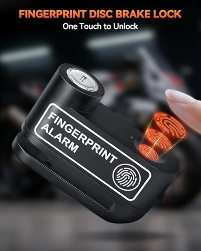 Motorcycle Disc Brake Lock with Alarm — Discs, YBLNTEK