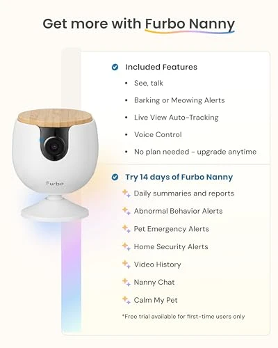 Pet Camera with Barking/Meowing Alerts and Tracking — Cameras & Monitors, Furbo