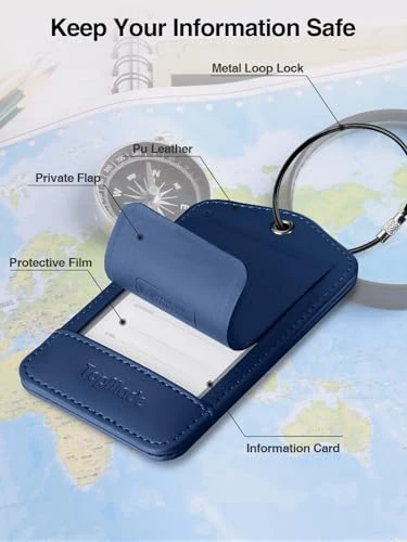 Smart Luggage Tag with Apple Find My — Luggage Tags, TopMade