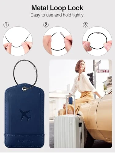 Smart Luggage Tag with Apple Find My — Luggage Tags, TopMade