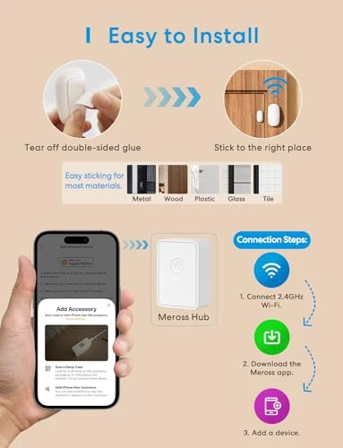 Smart WiFi Door and Window Sensor Kit — Smart Home Security, meross