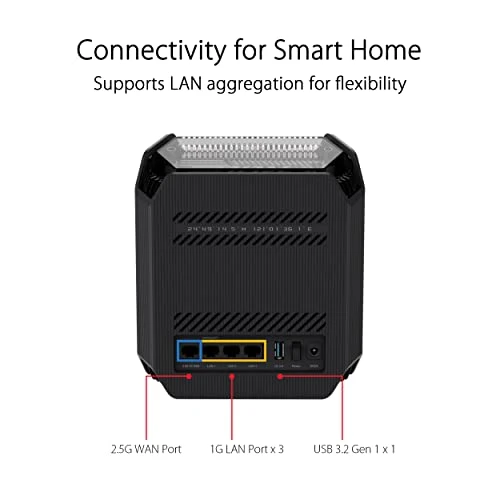 Tri-Band WiFi 6 Gaming Mesh System — Routers, Asus