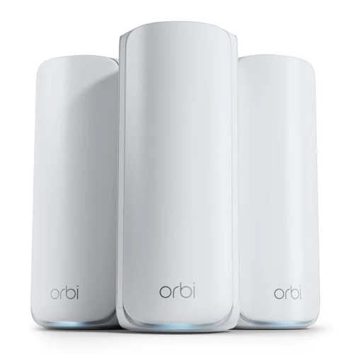 Tri-Band WiFi 7 Mesh Network System with Router and 2 Satellite Extenders — Mesh Wi-Fi Systems, NETGEAR