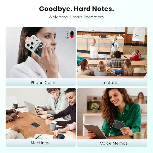Voice Recorder with Display and App Control — Voice Recognition & Productivity Software, AOSRAU