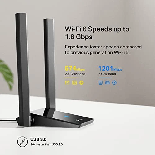 WiFi 6 USB Adapter for Desktop PC — Routers, TP-Link