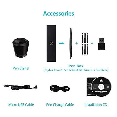 Wireless Graphic Drawing Tablet — Styluses & Digital Pens, Huion