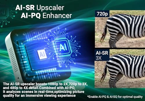 8K Android Media Player with AI Picture Quality Enhancer & AI Resolution Upscaling — Ultra HD Media Players, MINIX