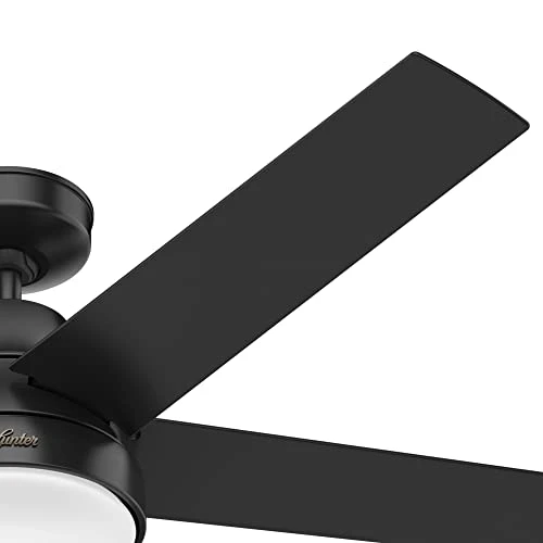 Aerodyne Ceiling Fan 52 inches Matte Black — Ceiling Fans & Accessories, Hunter