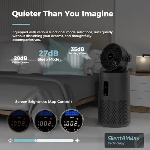 Air Purifier Fan with Smart WIFI — Activated Carbon Air Purifiers, AROEVE