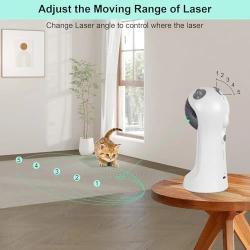 Automatic Motion-Activated Cat Toy with Green Light — Cat Playthings, TBTeek